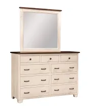 7511 Easy Tymes Tall Dresser & 7550-Mirror