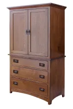 826 Empire Mission 2-Piece Armoire