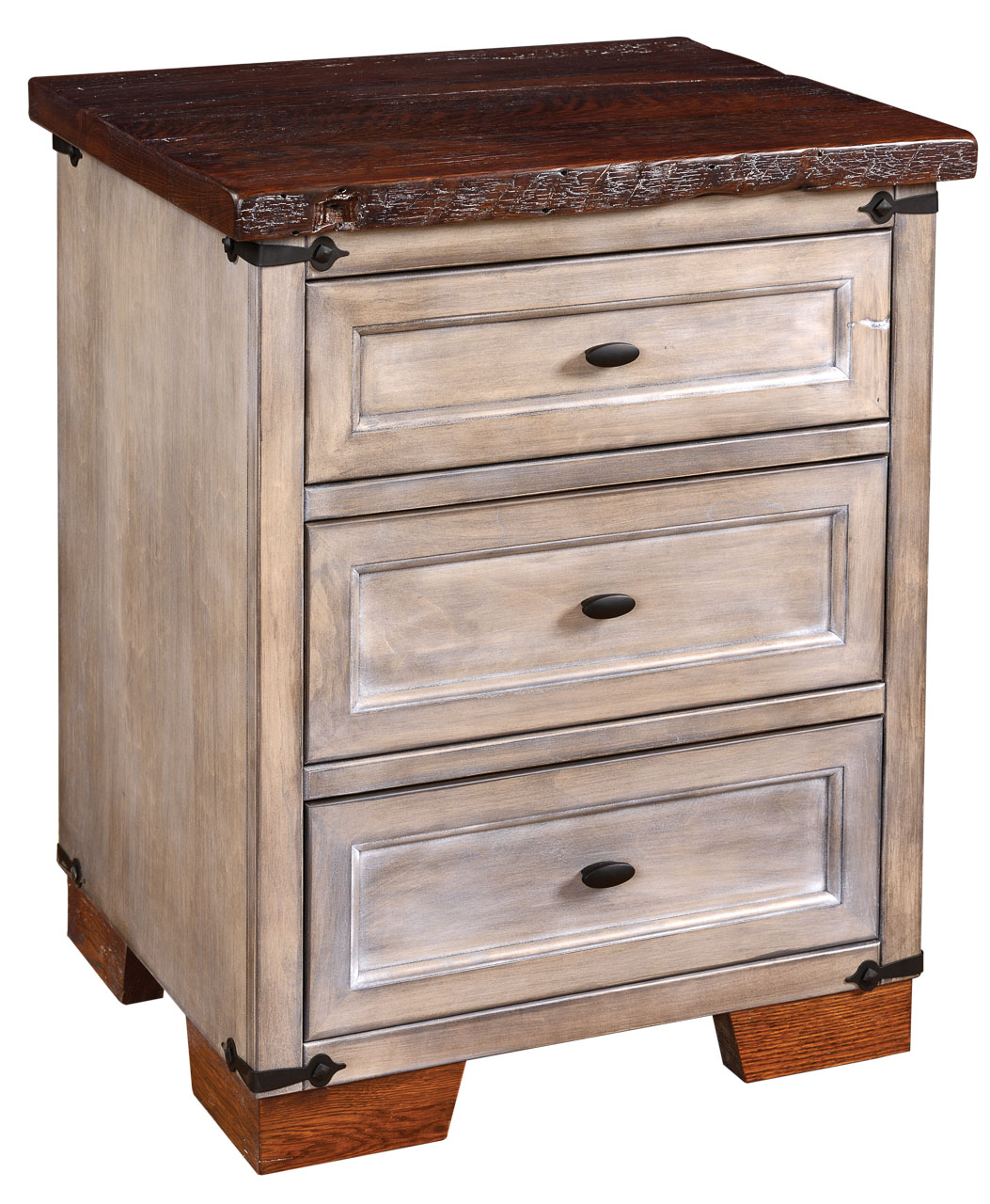 6021-R 3-Drawer Nightstand