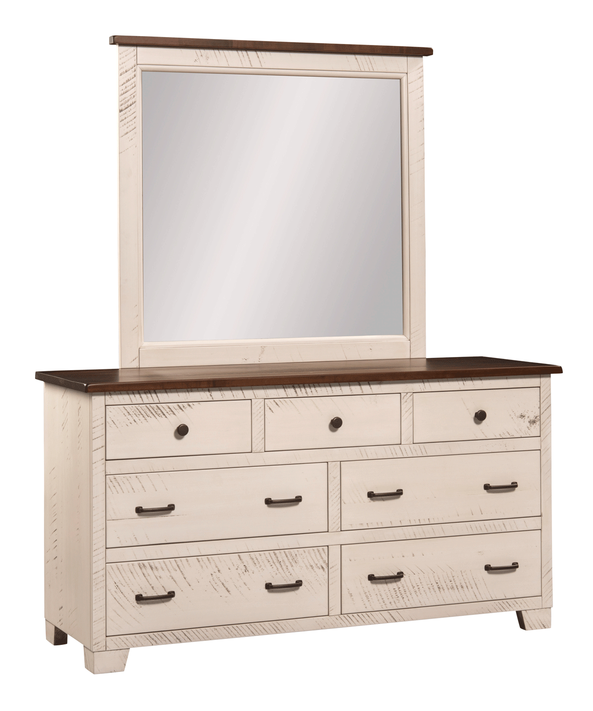 7512 Easy Tymes Double Dresser 7549 Mirror