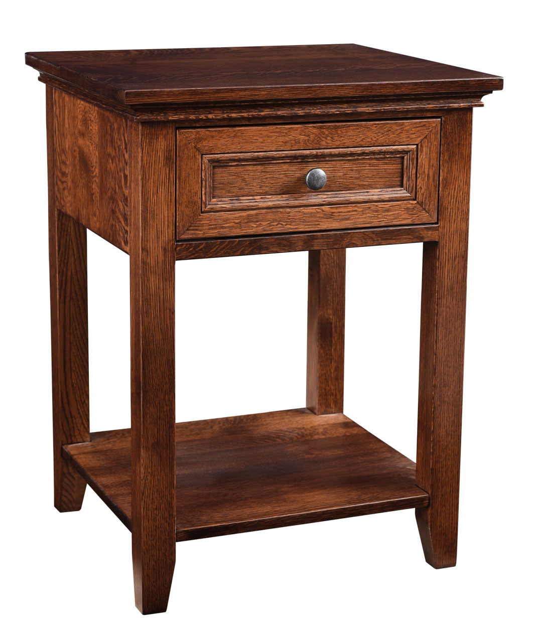 Brooklyn 1-Drawer Open Nightstand