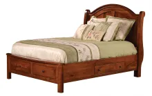 900 Meridian Sleigh Bed with Meridian footboard