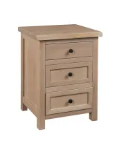 Chloe 3 Drawer Nightstand